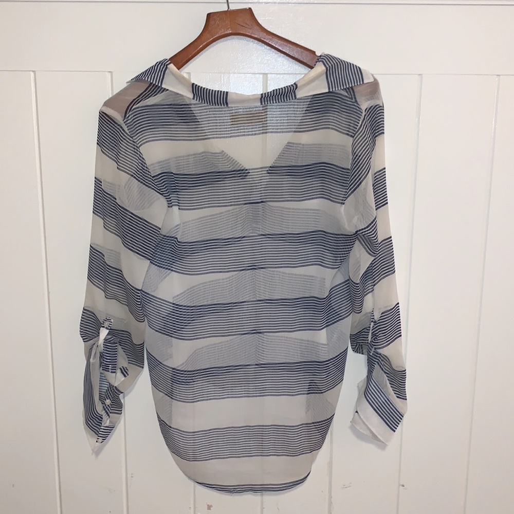 Sheer Striped Top - Picture 2 of 2